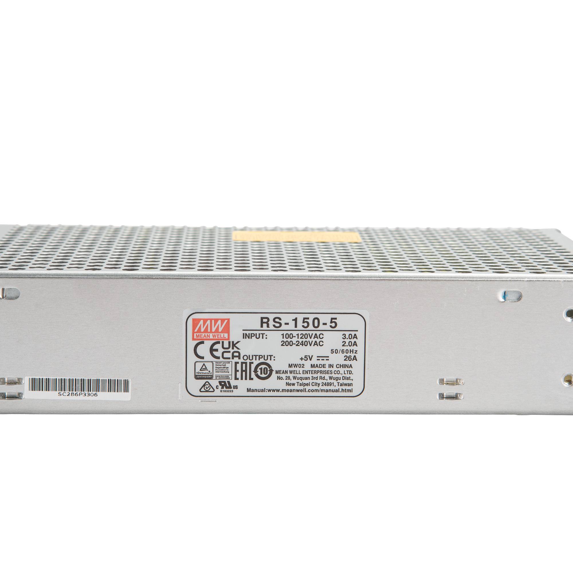 Mean Well RS-150 case single output SNT case 130W 5V/26A