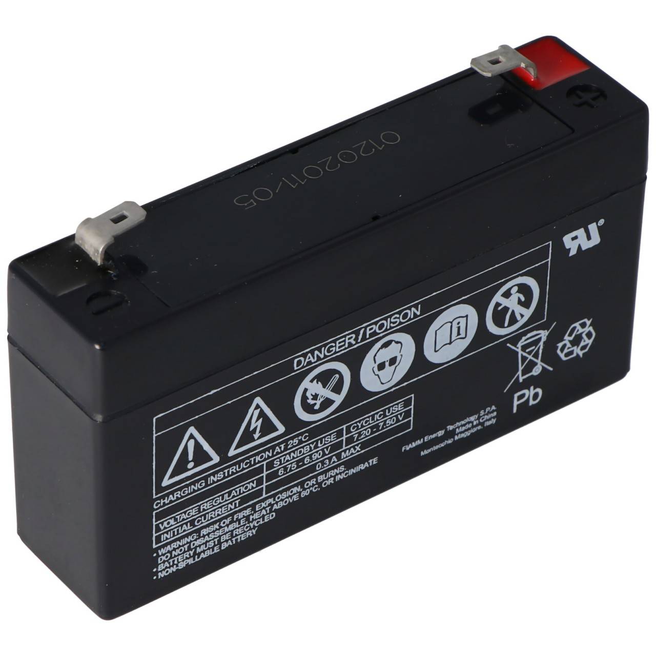 Fiamm Blei-Akku FG10121<br>AGM, Standard, Faston 4,8 mm