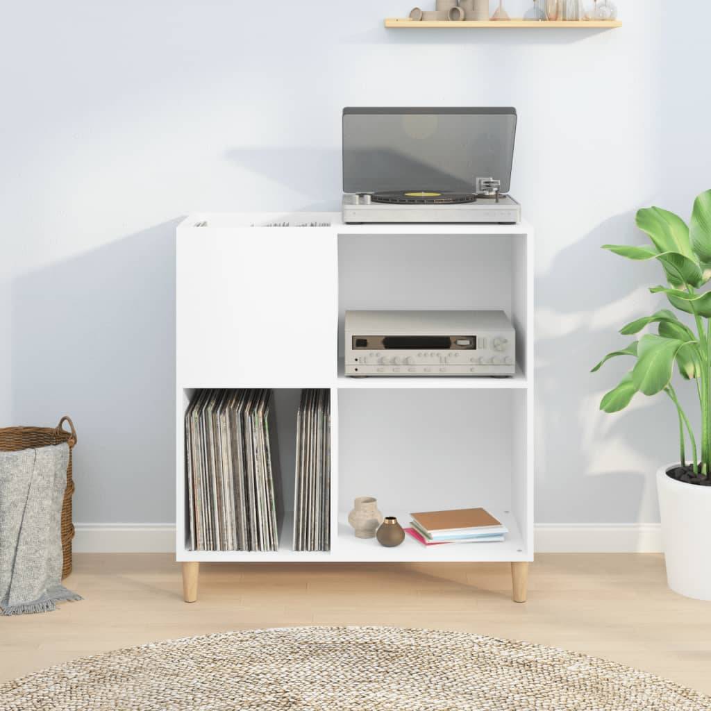 vidaXL Plattenschrank Weiß 84,5x38x89 cm Holzwerkstoff