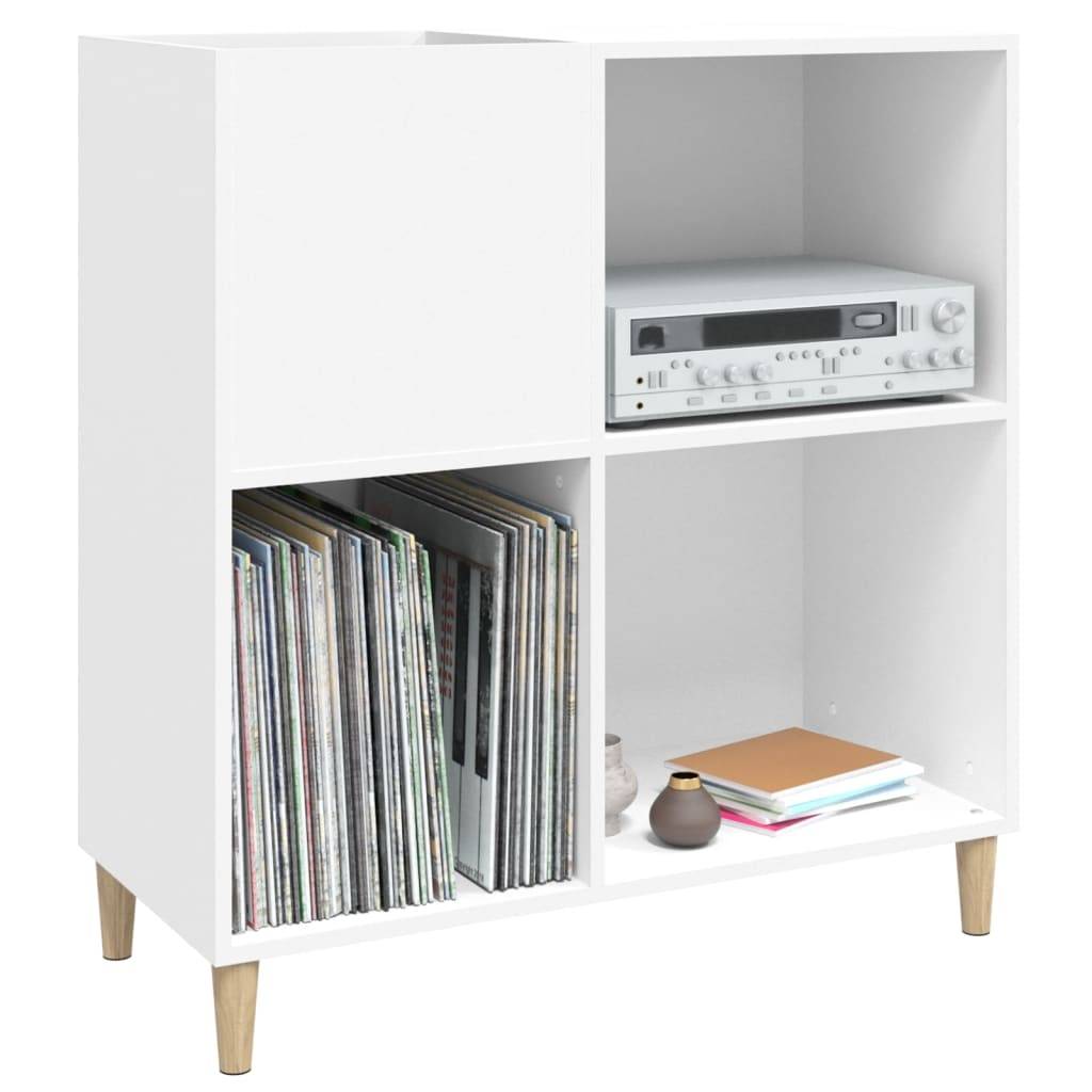 vidaXL Plattenschrank Weiß 84,5x38x89 cm Holzwerkstoff