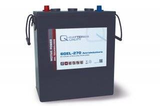 Q-Batteries 6GEL-270 Antriebsbatterie 6V 270Ah (5h) 310 Ah (20h) wartungsfreier Gel-Akku VRLA