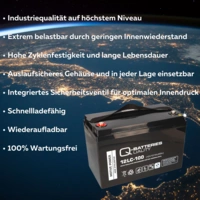 Q-Batteries 12LC-100 / 12V 107Ah Bleiakku als zyklenfeste Ausführung Q-Batteries 12LC-100 / 12V 107Ah Bleiakku als zyklenfeste Ausführung