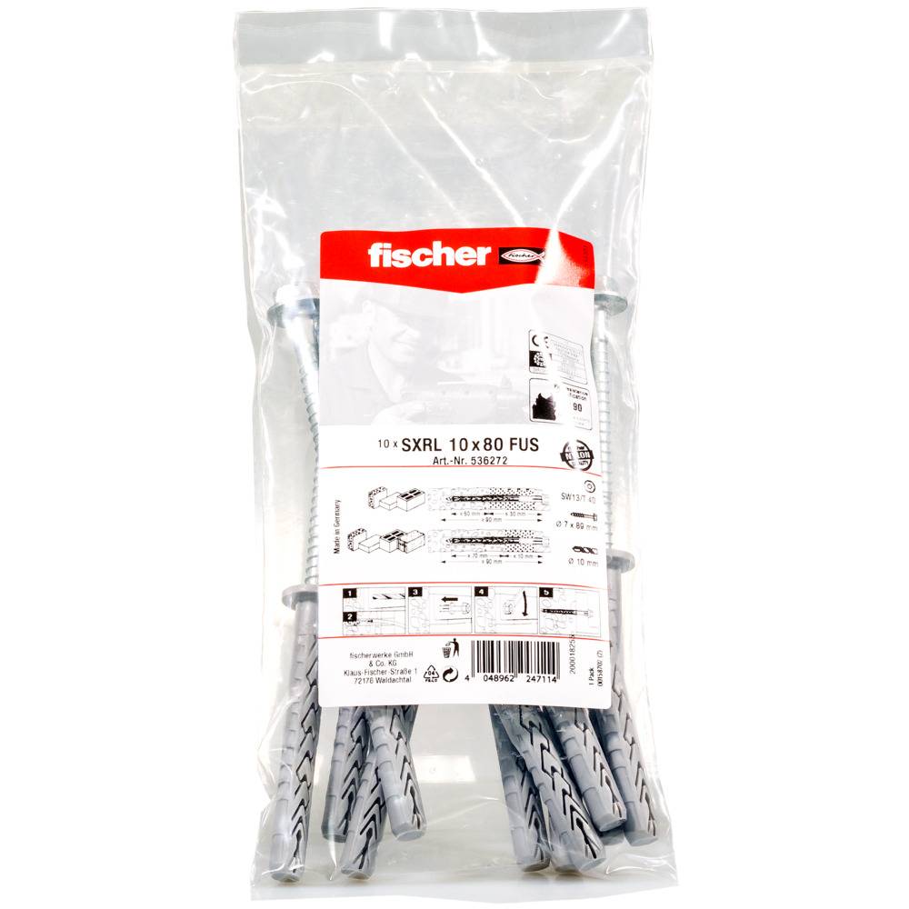Langschaftdübel SXRL 10x80 FUS B (10) 536272