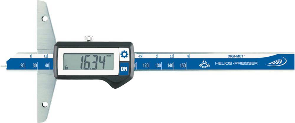 Digi. Tiefenmessschieber IP67 DIGI-MET 150mm INOX Messstift HP