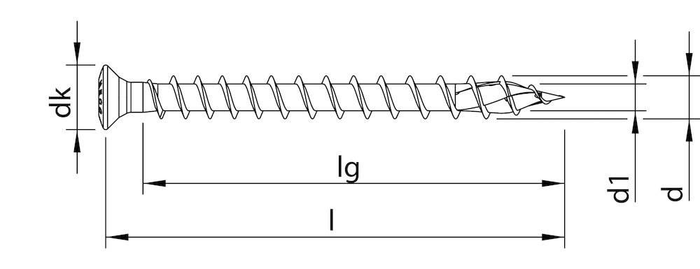 HECO TOPIX-plus A2 4,5 x 60, Fassadenschraube, HECO-Drive, VVG, 200 St.