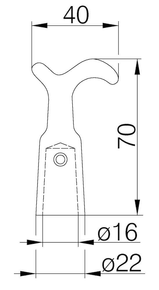 Stockhaken 4994 LM entgratet