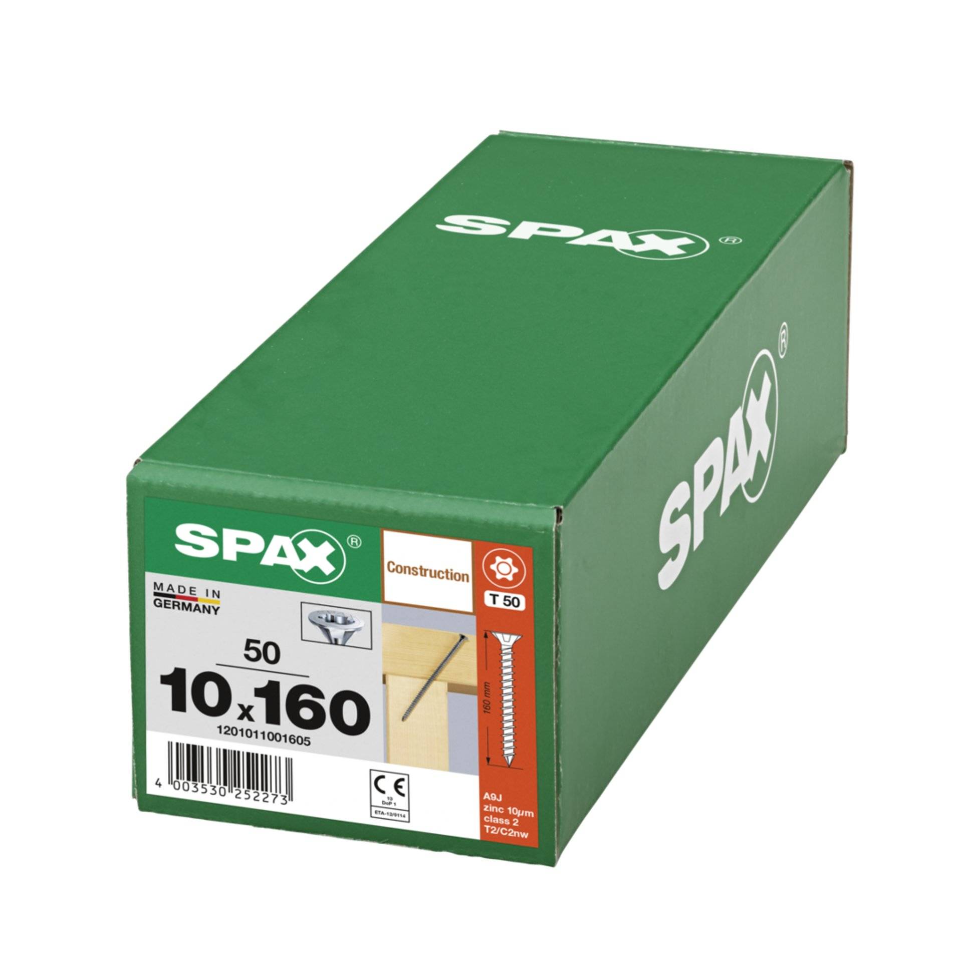 SPAX-S SENKMULTIKOPF 10 x 160 T-STAR PLUS T50 VG CUT WIROX