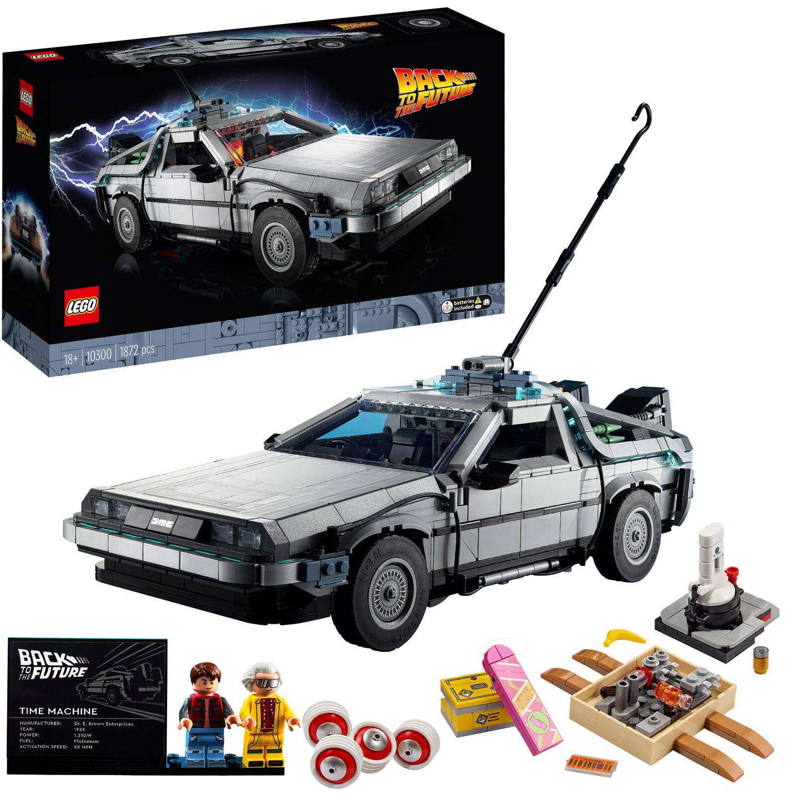 LEGO - Icons - Die Zeitmaschine aus Zurück in die Zukunft 10300