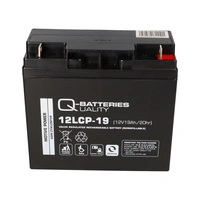 Q-Batteries 12LCP-19 / 12V - 19Ah Blei Akku Zyklentyp AGM - Deep Cycle VRLA Q-Batteries 12LCP-19 / 12V - 19Ah Blei Akku Zyklentyp AGM - Deep Cycle VRLA