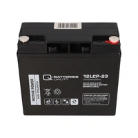 Q-Batteries 12LCP-23 / 12V - 23Ah Blei Akku Zyklentyp AGM - Deep Cycle VRLA Schraubanschluss M5 Q-Batteries 12LCP-23 / 12V - 23Ah Blei Akku Zyklentyp AGM - Deep Cycle VRLA Schraubanschluss M5