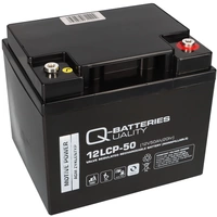 Q-Batteries 12LCP-50 / 12V - 50Ah Blei Akku Zyklentyp AGM - Deep Cycle VRLA Q-Batteries 12LCP-50 / 12V - 50Ah Blei Akku Zyklentyp AGM - Deep Cycle VRLA