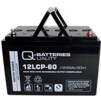 Q-Batteries 12LCP-60 / 12V - 63Ah Blei Akku Zyklentyp AGM - Deep Cycle VRLA Q-Batteries 12LCP-60 / 12V - 63Ah Blei Akku Zyklentyp AGM - Deep Cycle VRLA