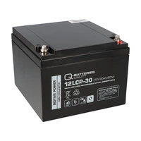 Q-Batteries 12LCP-30 / 12V - 30Ah Blei Akku Zyklentyp AGM - Deep Cycle VRLA Q-Batteries 12LCP-30 / 12V - 30Ah Blei Akku Zyklentyp AGM - Deep Cycle VRLA