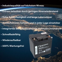 Q-Batteries 12LCP-30 / 12V - 30Ah Blei Akku Zyklentyp AGM - Deep Cycle VRLA Q-Batteries 12LCP-30 / 12V - 30Ah Blei Akku Zyklentyp AGM - Deep Cycle VRLA