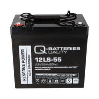 Q-Batteries 12LS-55 / 12V - 55Ah Blei Akku Standard-Typ AGM VRLA 10 Jahres Typ Q-Batteries 12LS-55 / 12V - 55Ah Blei Akku Standard-Typ AGM VRLA 10 Jahres Typ