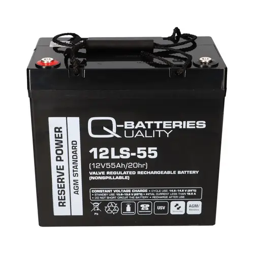 Q-Batteries 12LS-55 / 12V - 55Ah Blei Akku Standard-Typ AGM VRLA 10 Jahres Typ Q-Batteries 12LS-55 / 12V - 55Ah Blei Akku Standard-Typ AGM VRLA 10 Jahres Typ