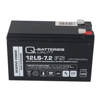 Q-Batteries 12LS-7.2 F2 12V 7,2Ah Blei-Vlies-Akku / AGM VRLA mit VdS Q-Batteries 12LS-7.2 F2 12V 7,2Ah Blei-Vlies-Akku / AGM VRLA mit VdS