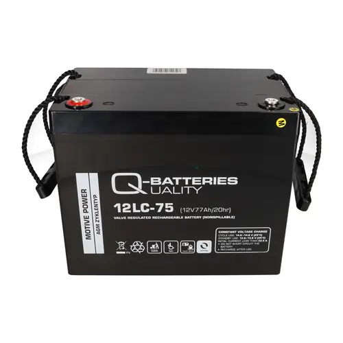 Q-Batteries 12LC-75 / 12V - 77Ah Blei Akku Zyklentyp AGM - Deep Cycle VRLA Q-Batteries 12LC-75 / 12V - 77Ah Blei Akku Zyklentyp AGM - Deep Cycle VRLA