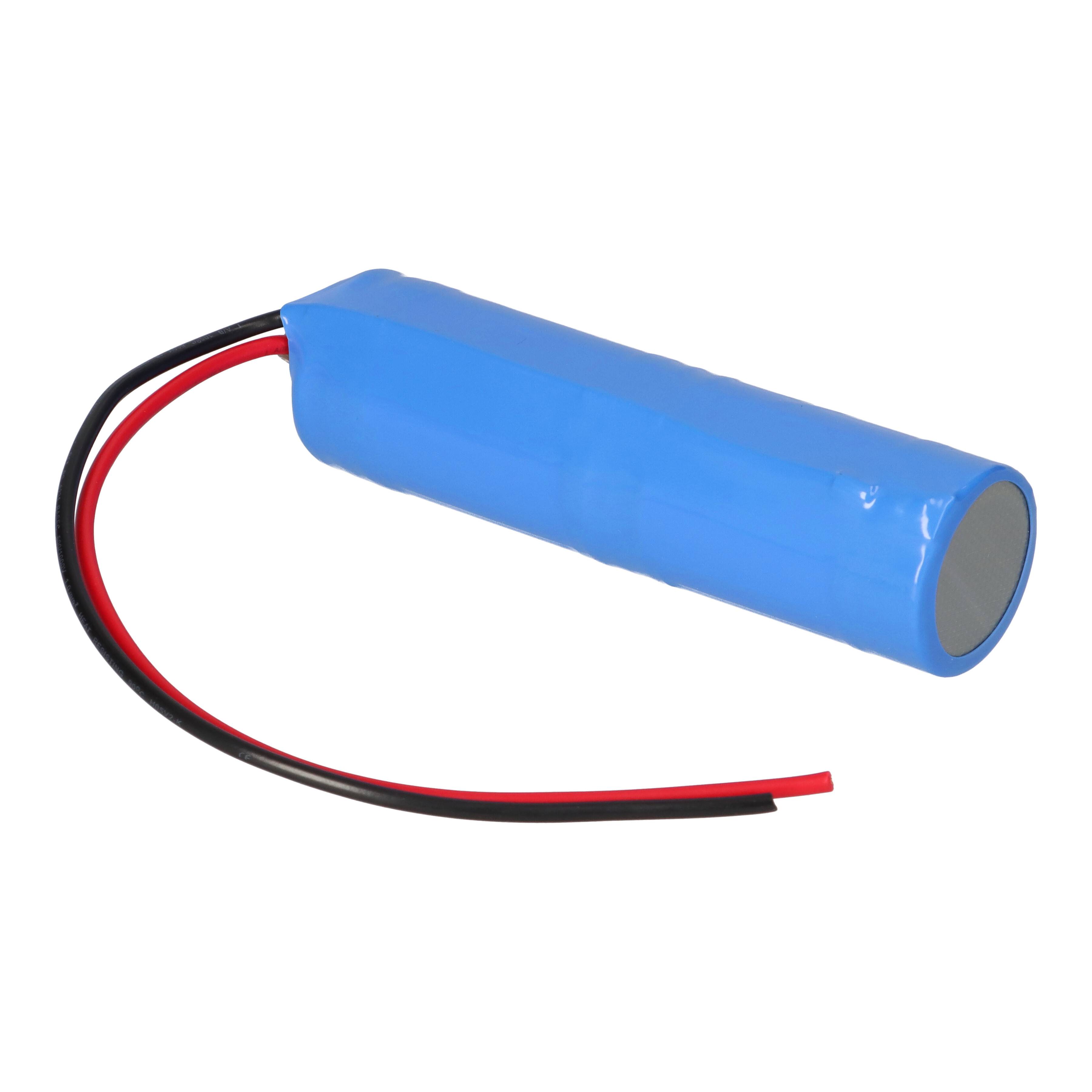 Akkupack 2,4V 4500mAh 4,5Ah für Notlicht Notbeleuchtung Notlampe Stange m. Kabel D