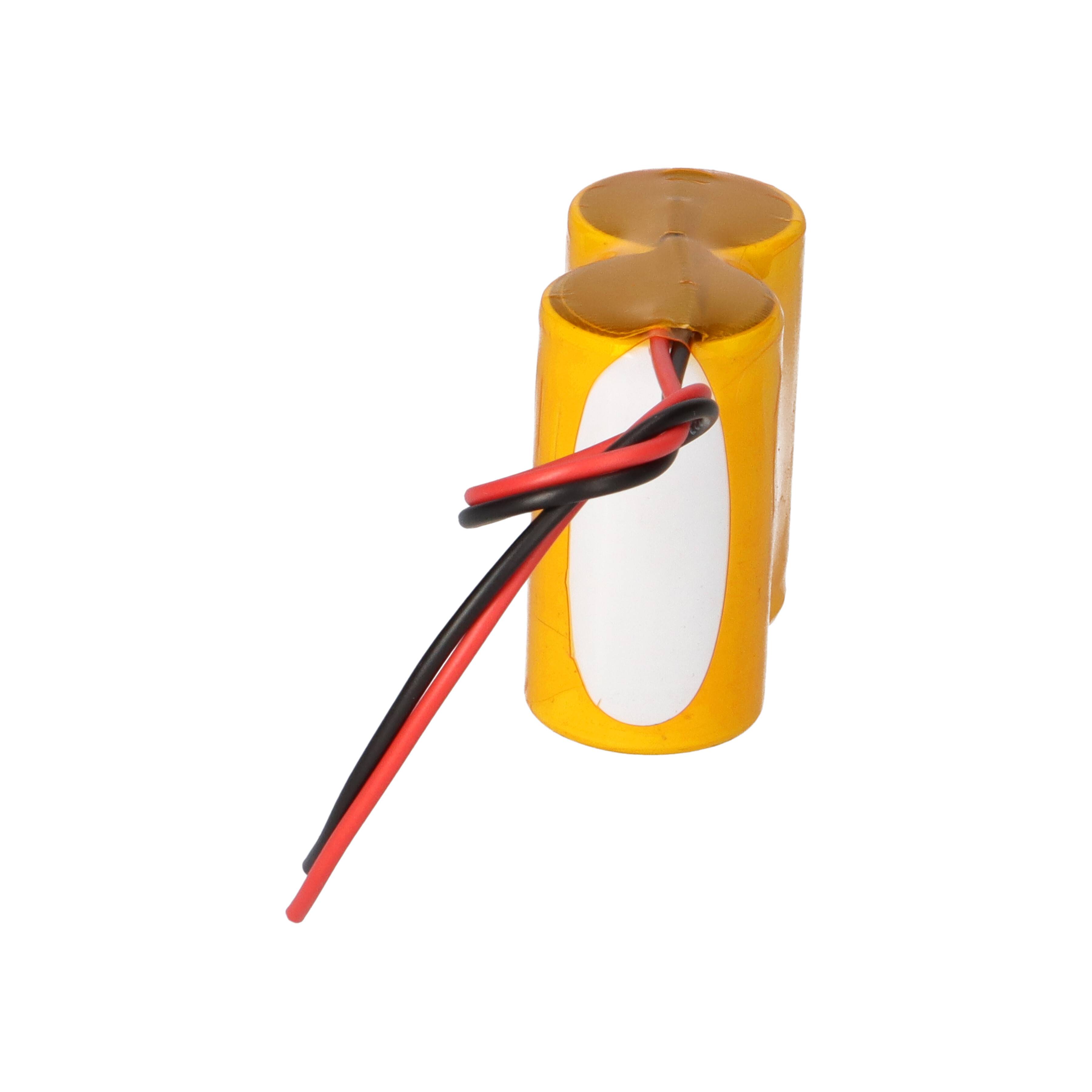 Akkupack 2,4V 4,0Ah NiCd Notleuchten HT 20cm Kabel Reihe F21NICD4000 D