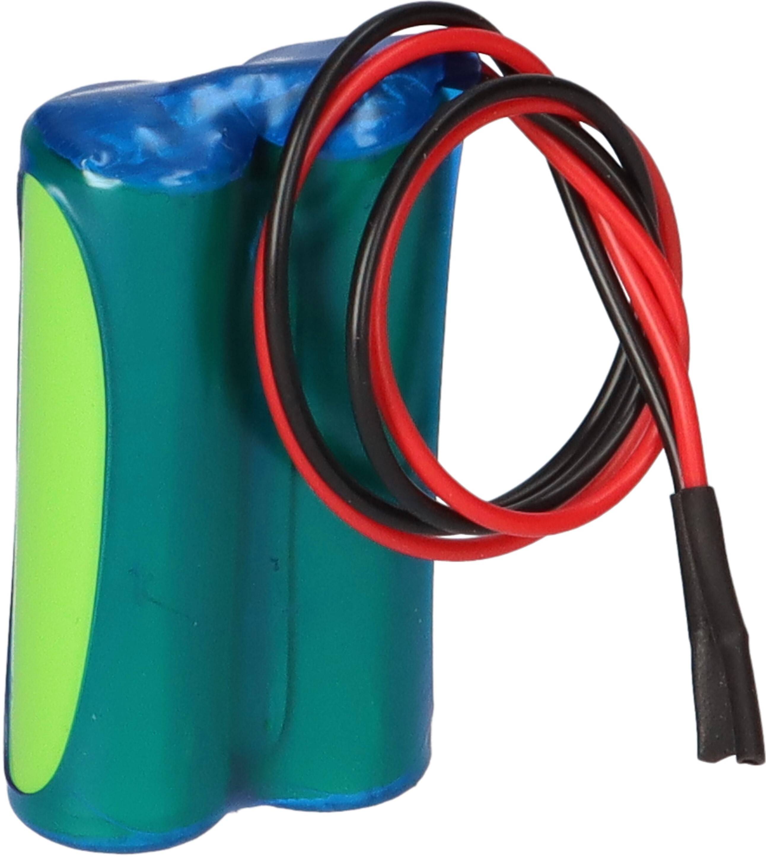 Akkupack NiMH 2,4V 1800mh AA Hochtemperatur Notlicht Kabel 20cm Notbeleuchtung F21NIMH1800