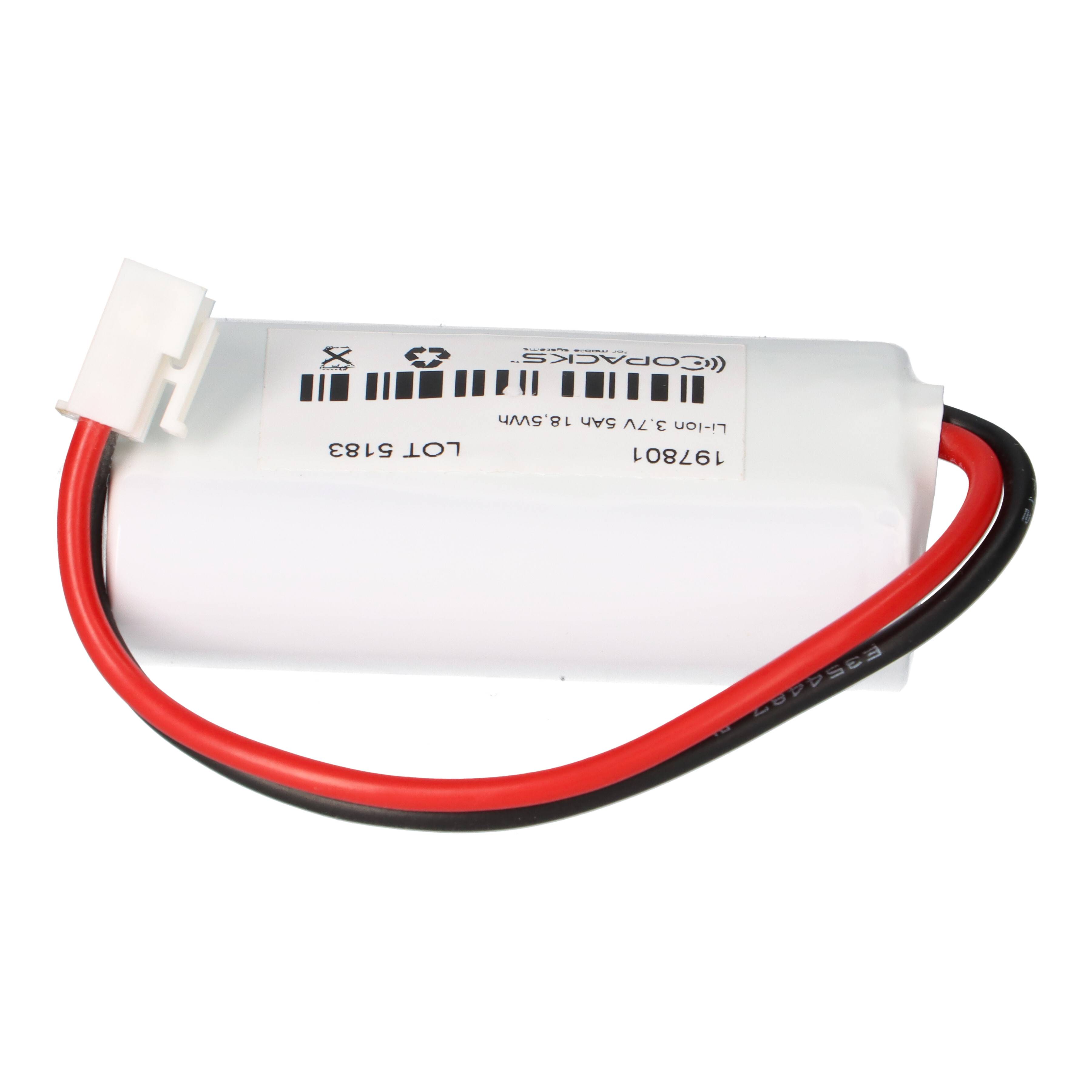 Li-Ion Notleuchten-Akku 3,7V 5,0Ah – passend für CEAG 40071353667