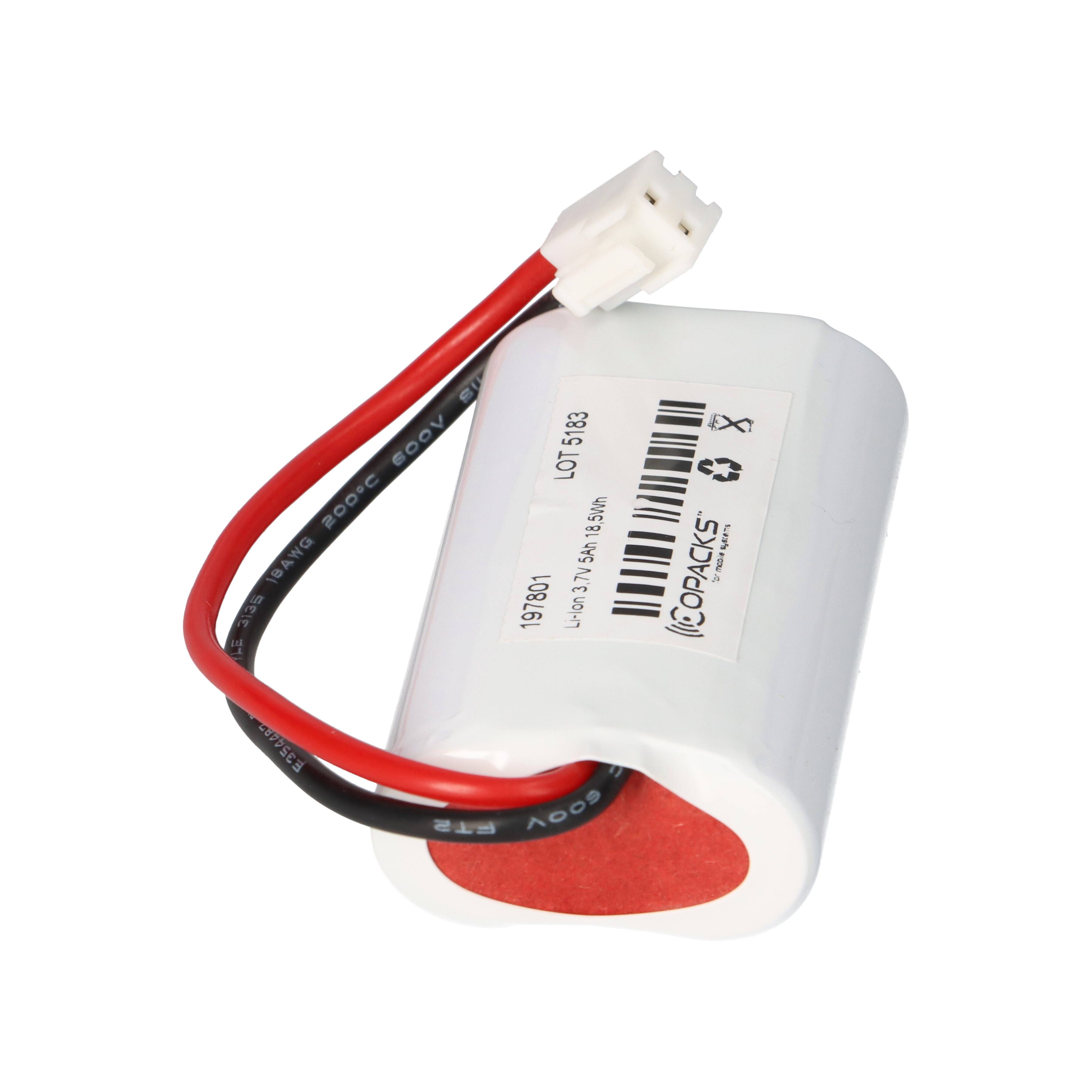Li-Ion Notleuchten-Akku 3,7V 5,0Ah – passend für CEAG 40071353667