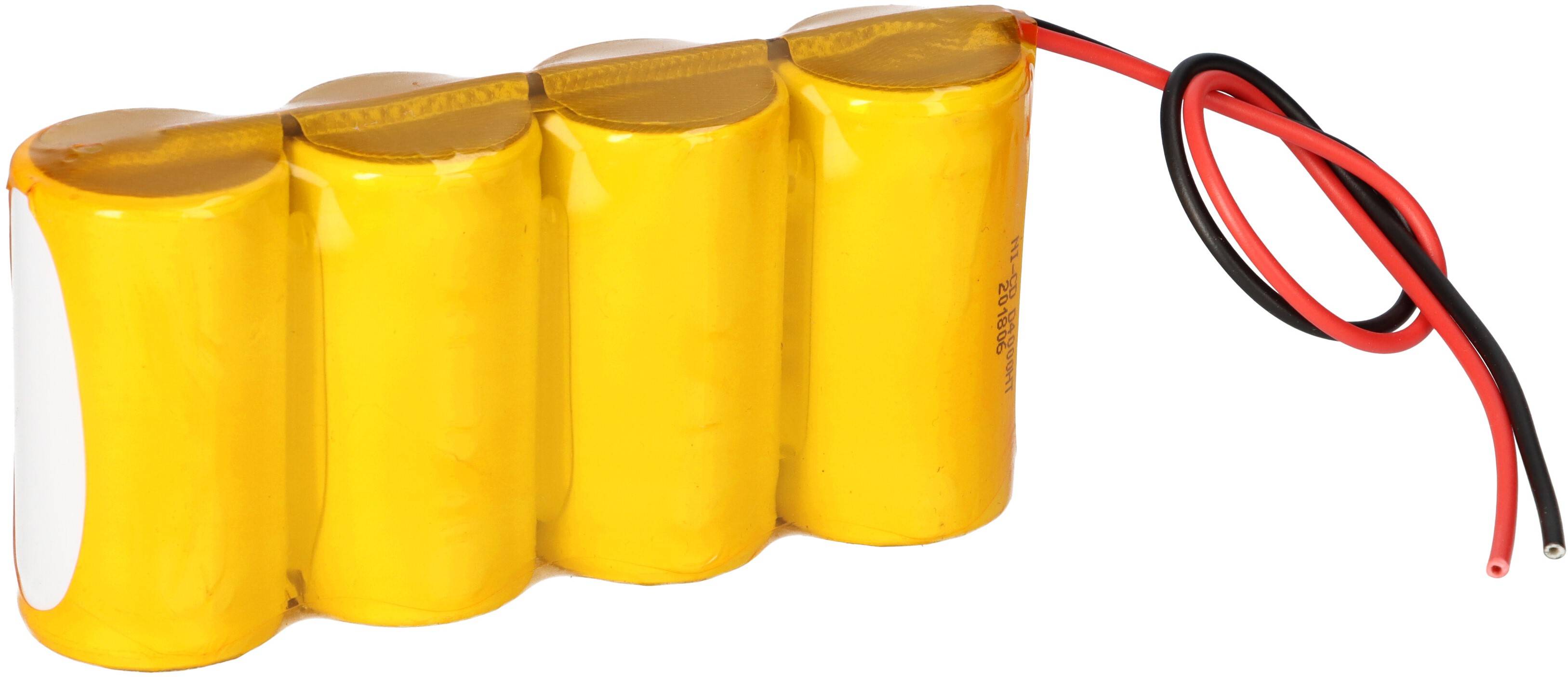 Akkupack 4,8V 4,0Ah NiCd F1x4 Notleuchten HT 20cm Kabel F41NICD4000