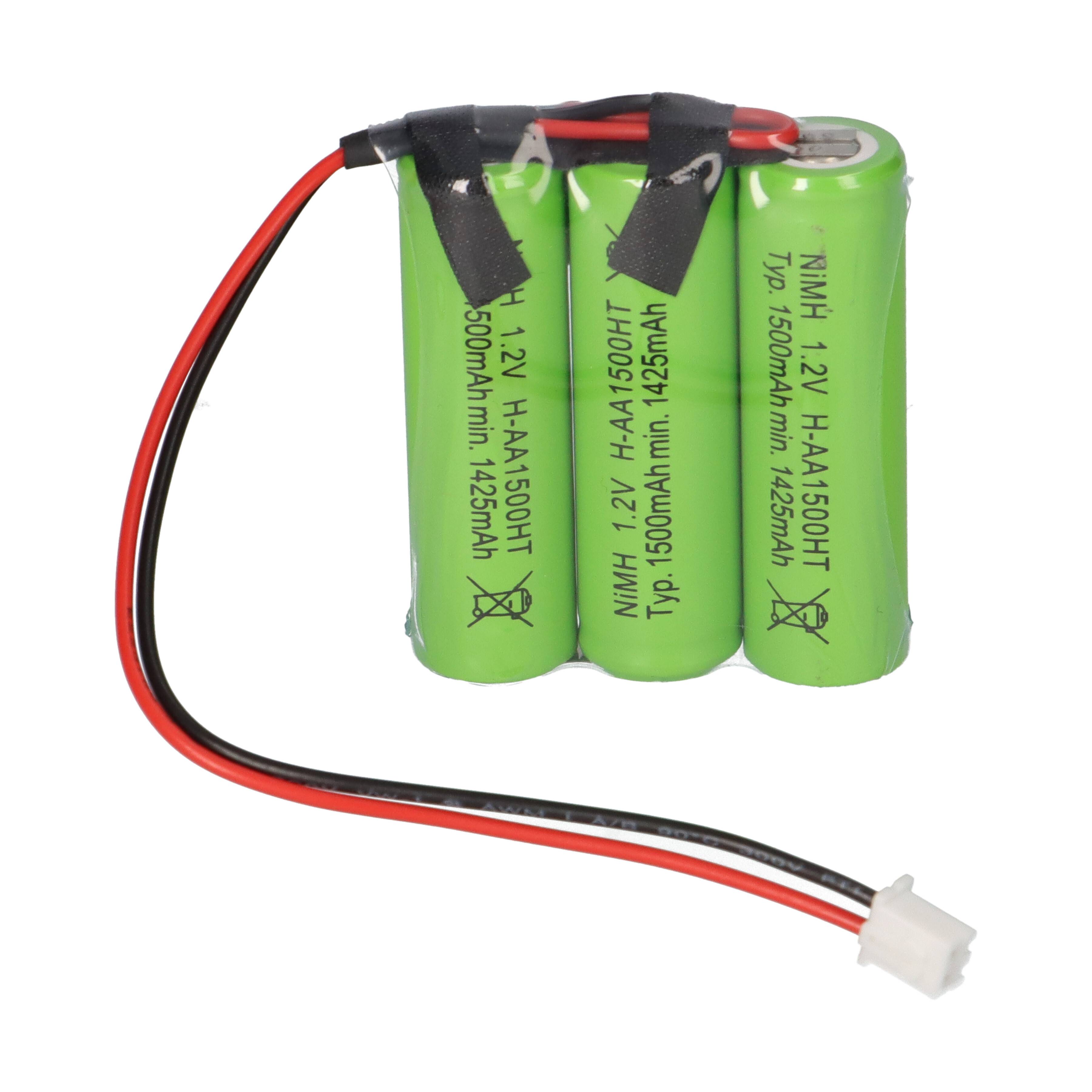 Akku für Notleuchten 3,6V 1500mAh F1x3 (Reihe) AA Ni-MH