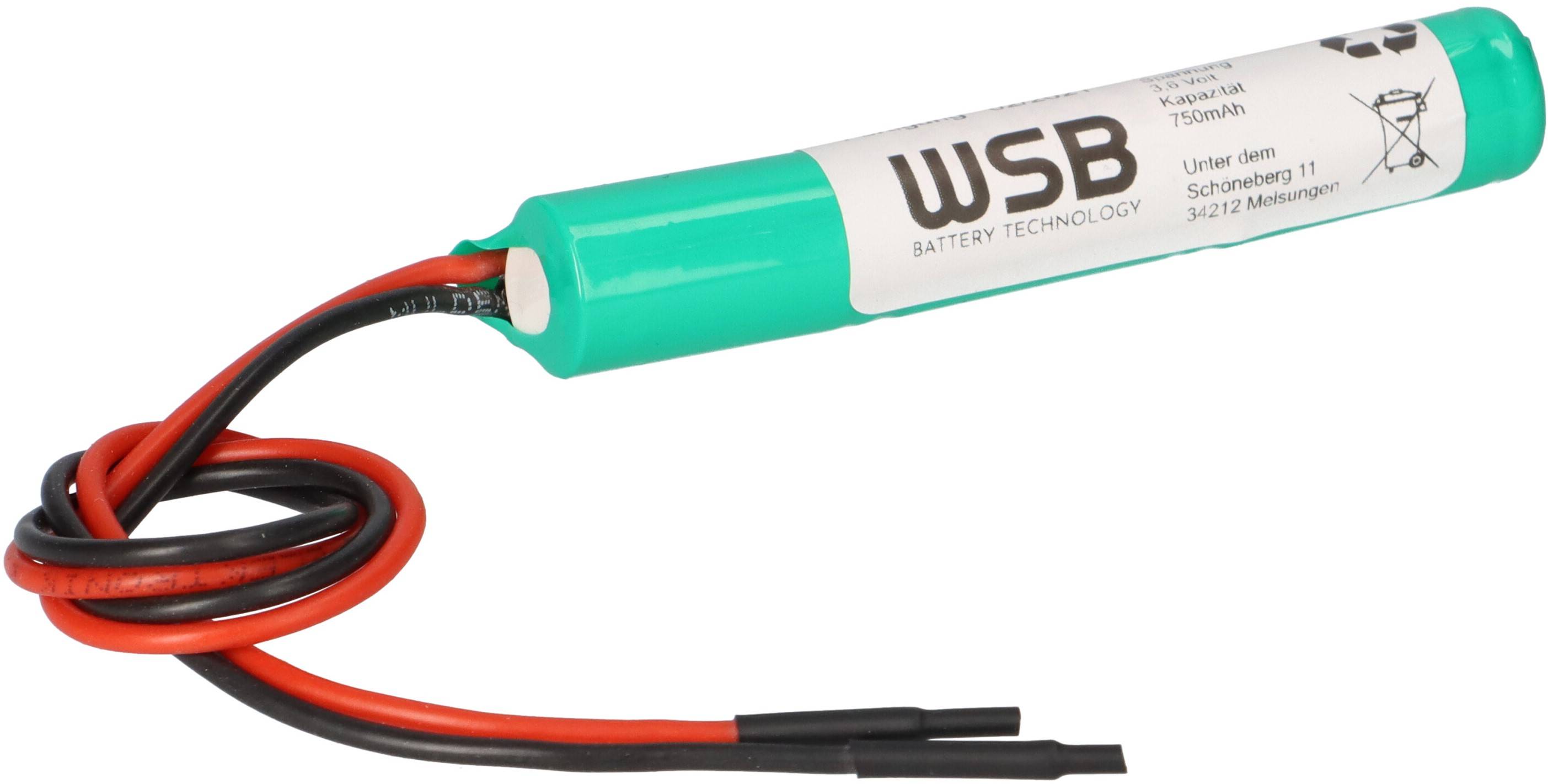 3,6V Akkupack 750mAh 2/3 AA GP 30cm Kabel NIMH3606S
