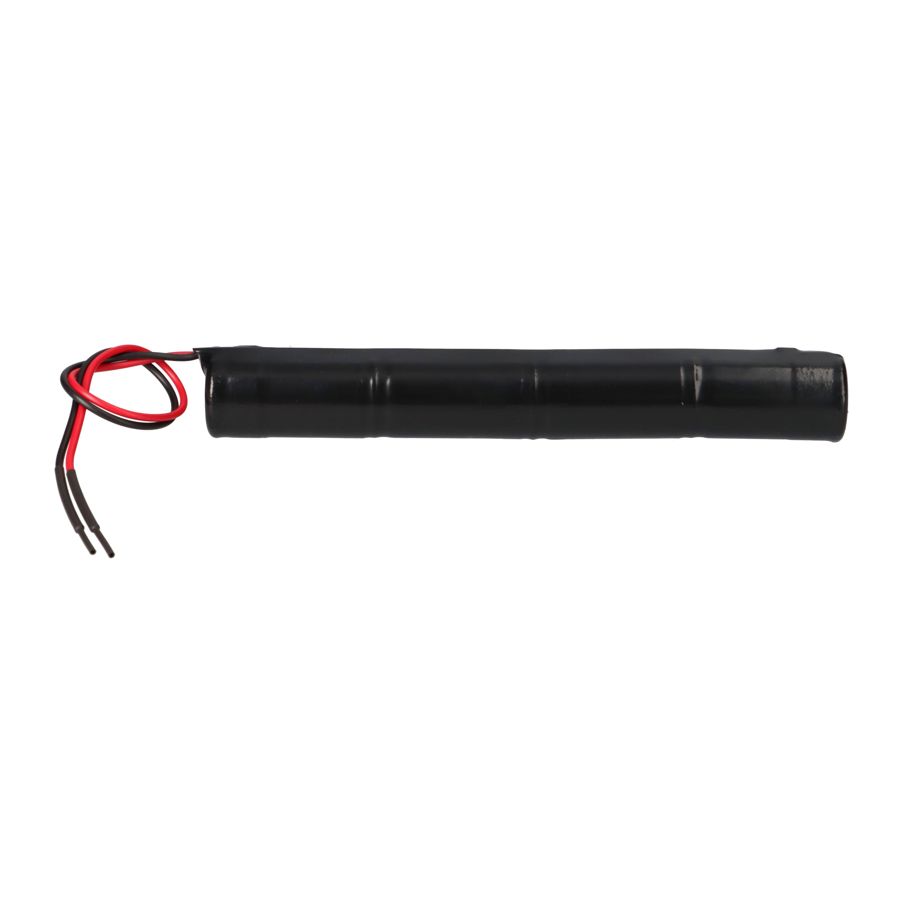 Akkupack 4,8V 2500 mAh C NiCd Notleuchten HT 20cm Kabel Stange L41NICD2500