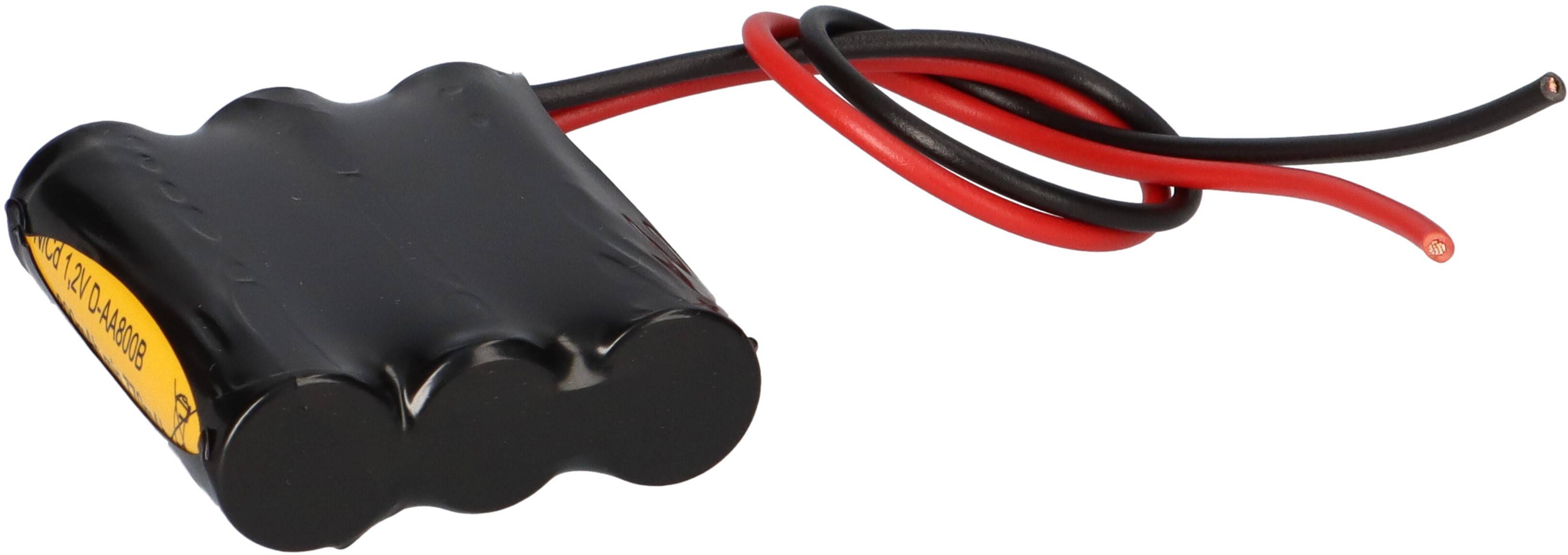3,6V 800mAh Akkupack Reihe NiCd3609 AA 20cm Kabel