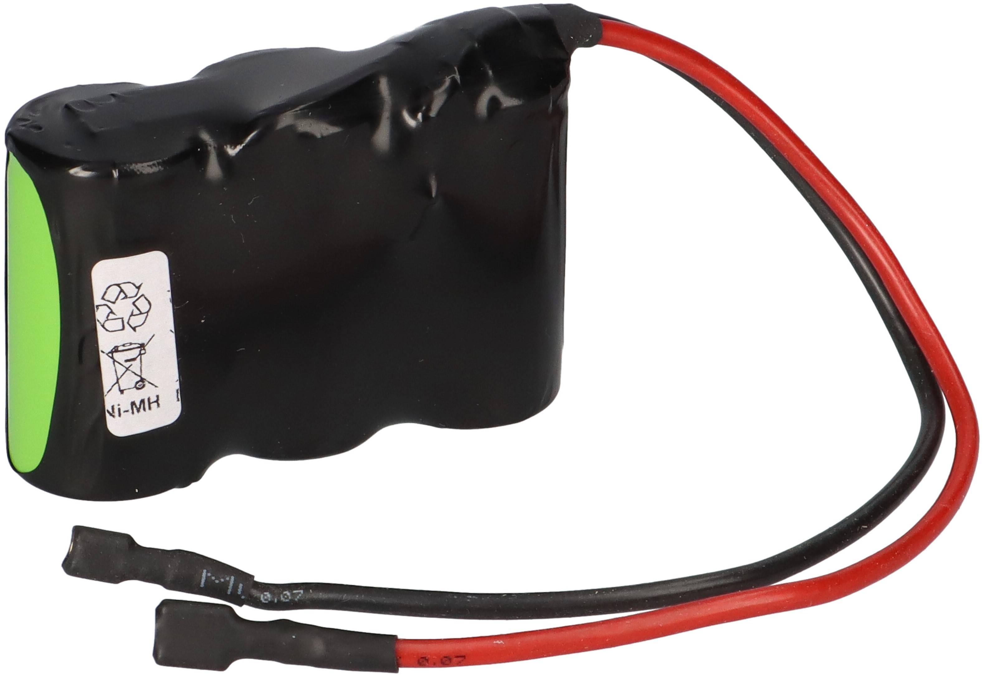 Notleuchtenakku NiMH 3,6V 4000mAh F1x3 Baby C mit Kabel und Faston-Buchsen -4,8mm / +6,3mm