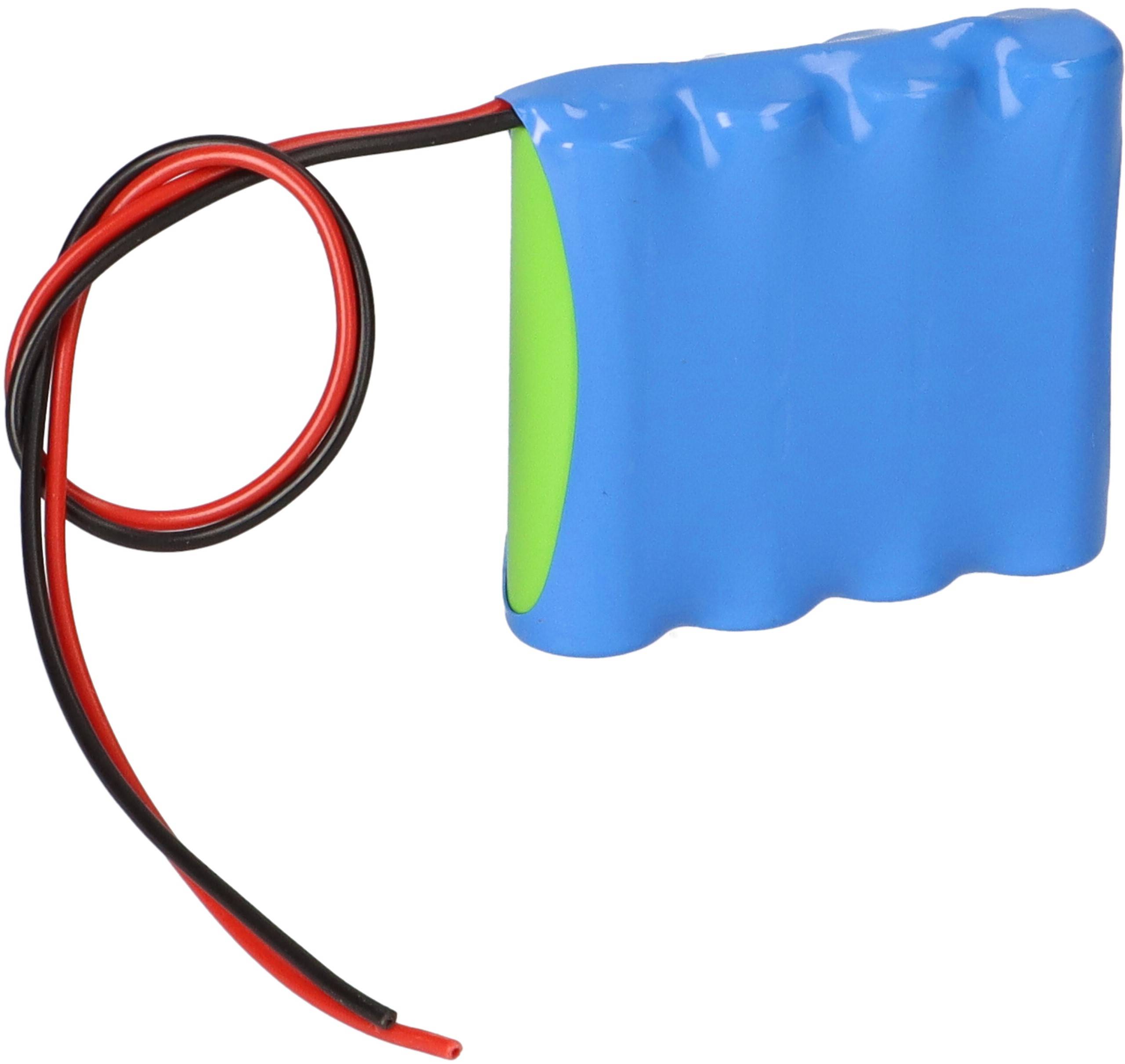 Akkupack NiMH 4,8V 1,8Ah AA Hochtemperatur Notlicht Reihe Kabel 20cm Notbeleuchtung F41NIMH1800