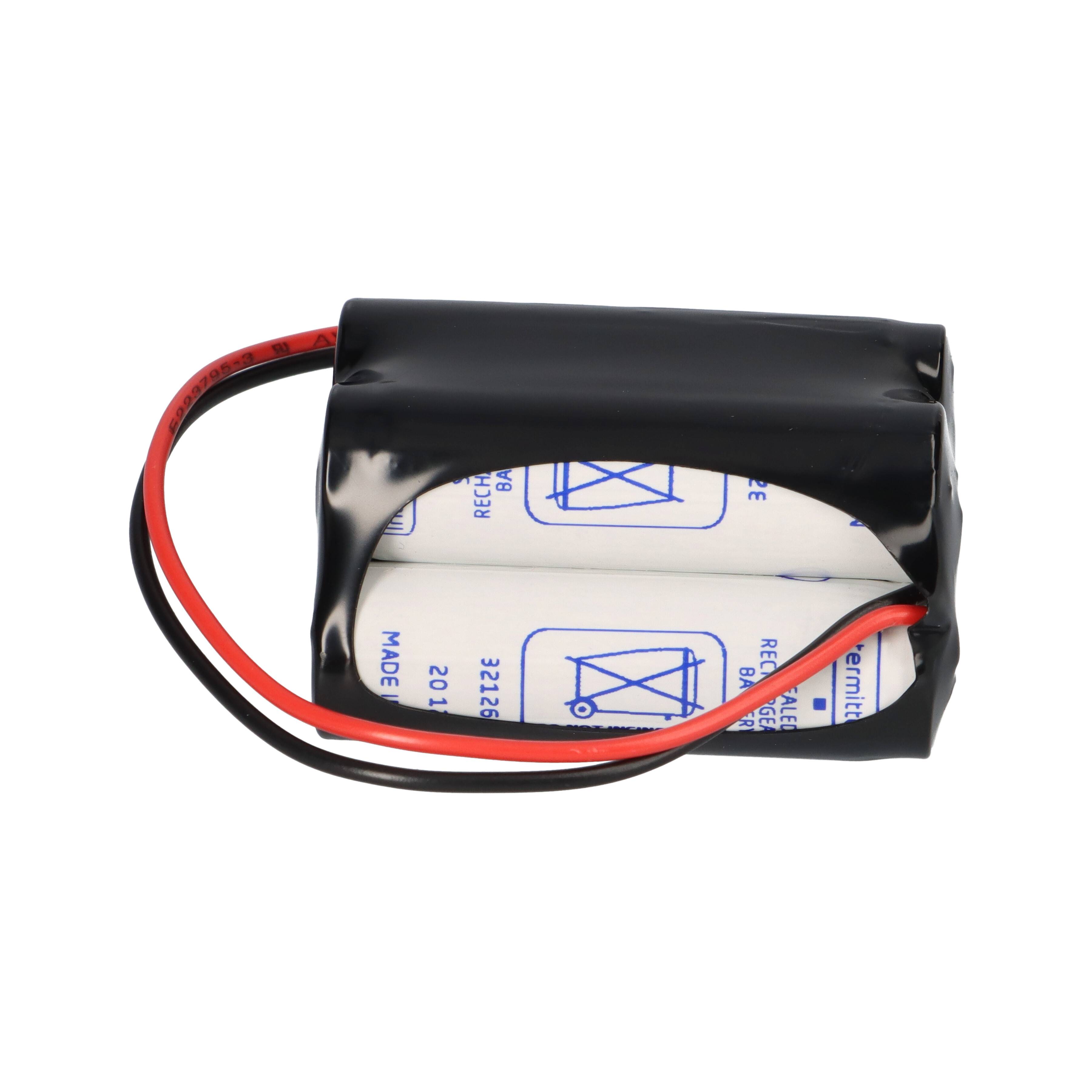 Notleuchten Akkupack mit Kabel und Stecker 4,8V 1100mAh NiMH für Inotec 890014