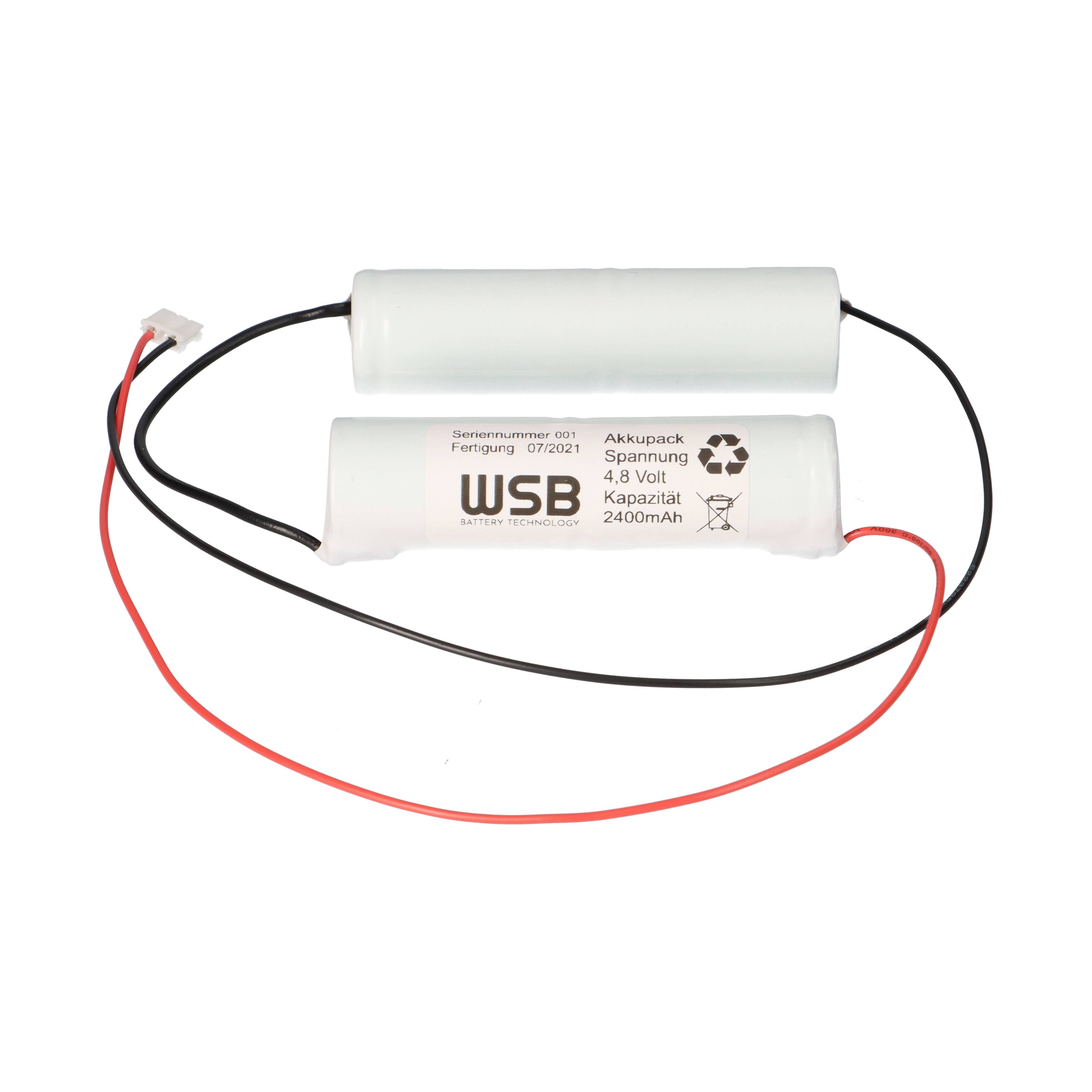 Notleuchten Akku 4,8V 2500mAh NiMH für EB-Leuchten 8W 3h NLxxx833