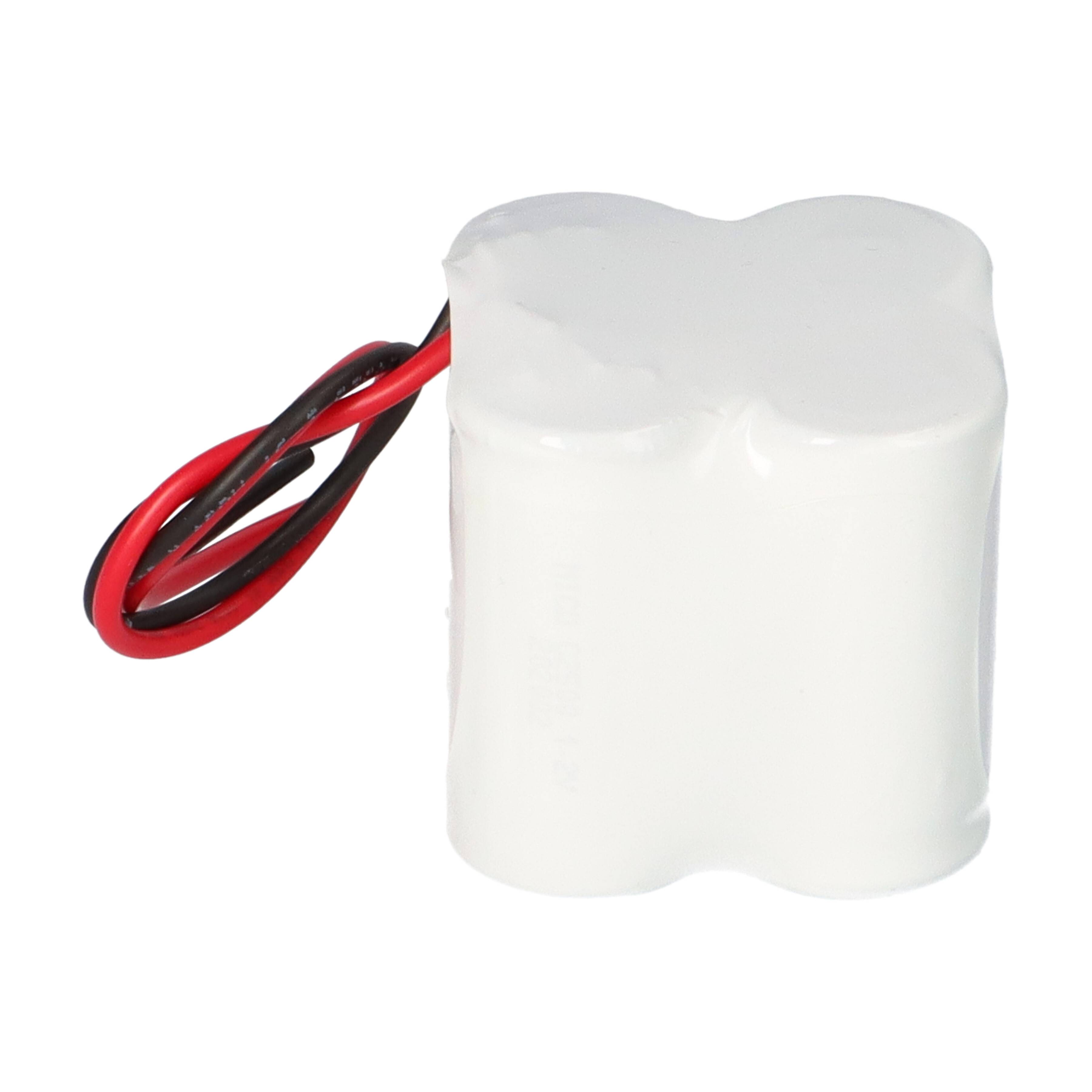 Akkupack F2x2 Doppelreihe 4,8V 2500 mAh C NiCd Notleuchten HT 20cm Kabel F22NICD2500