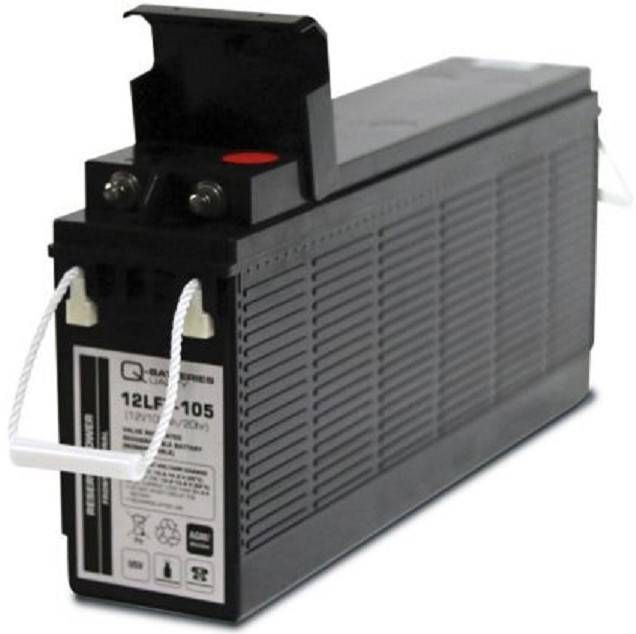 Q-Batteries 12LFT-105 12V 108Ah AGM Frontterminal Blei Akku 10-Jahrestyp VRLA