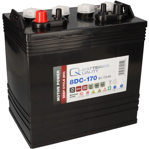 Q-Batteries 8DC-170 8V 170Ah Deep Cycle Traktionsbatterie Q-Batteries 8DC-170 8V 170Ah Deep Cycle Traktionsbatterie