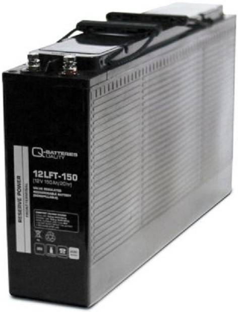 Q-Batteries 12LFT-150 12V 150Ah AGM Frontterminal Blei Akku 10-Jahrestyp VRLA
