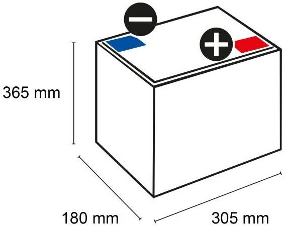 Q-Batteries 6DC-360 Deep Cycle 6V 360Ah Traktionsbatterie