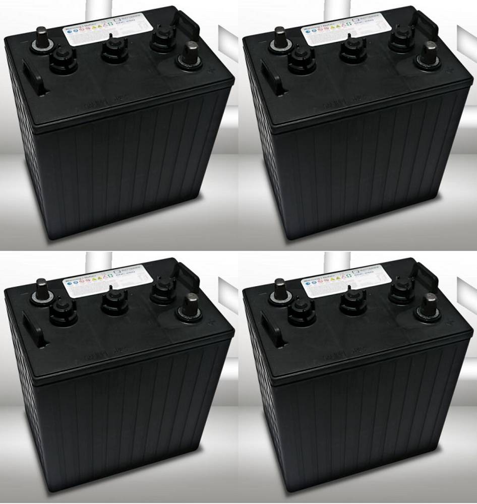 Ersatzakku Set 4x 6V 260Ah für Airo XS 7E XS 8E XS 9E X10 EN X10 EW Scherenarbeitsbühnen QB