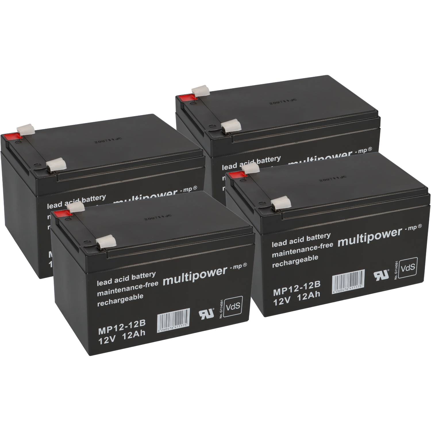 Belkin OmniGuard F6C320-RKM-2U Ersatzakku 48V 12Ah – 4x Multipower MP12-12B AGM VdS
