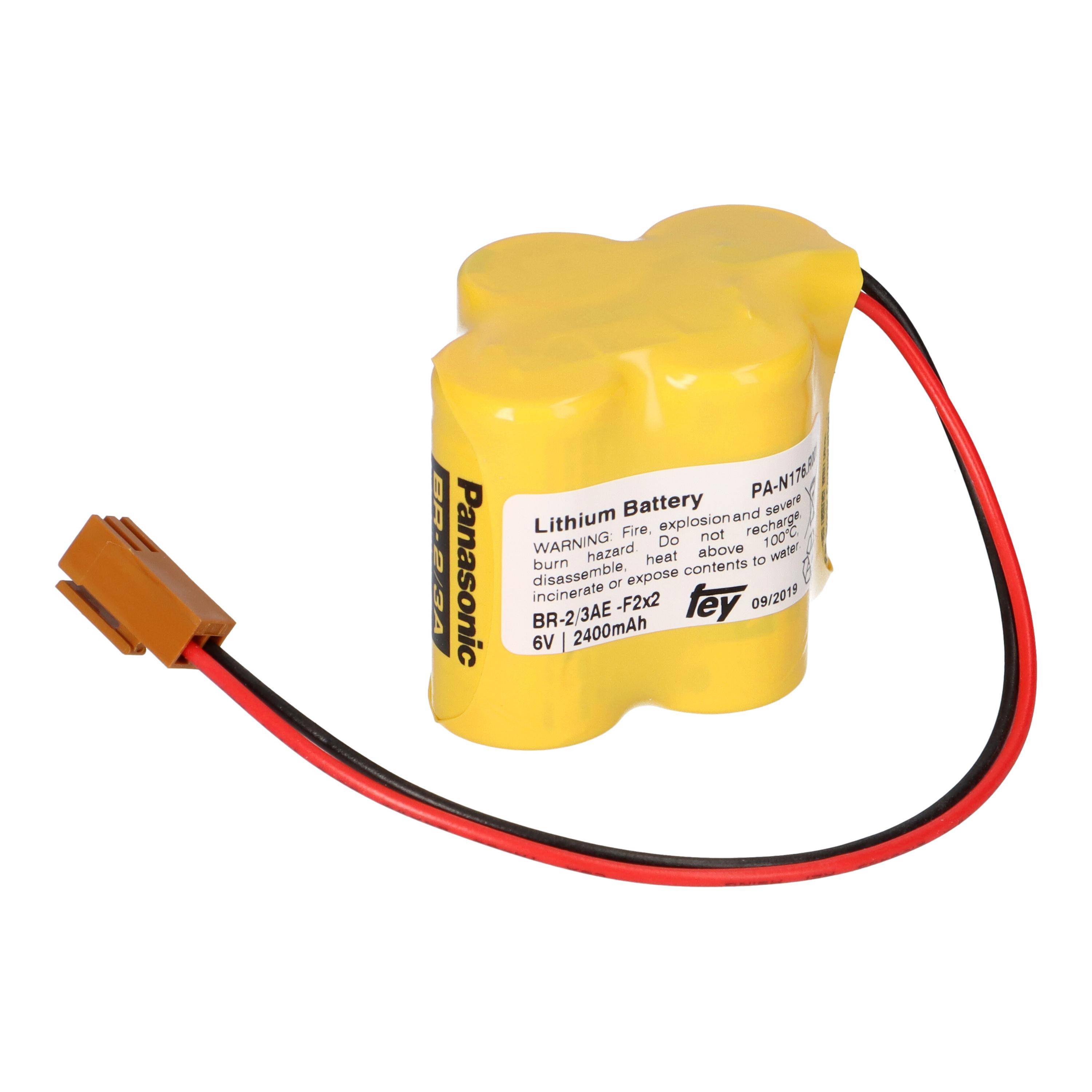 Batterie 6V passend zu CNC BR-2/3AGCT4A Fanuc A98L-0031-0025 Allen Bradley