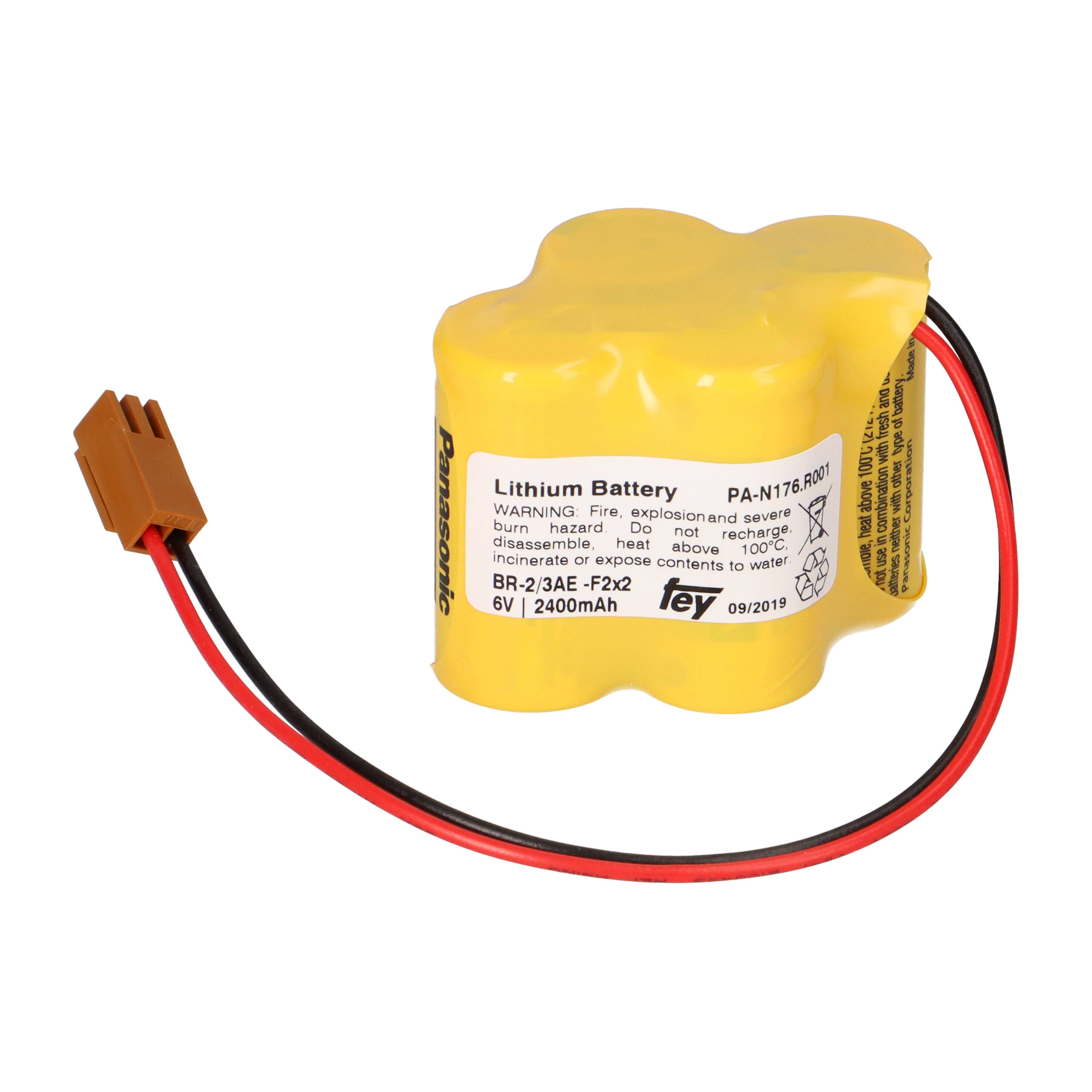 Batterie 6V passend zu CNC BR-2/3AGCT4A Fanuc A98L-0031-0025 Allen Bradley