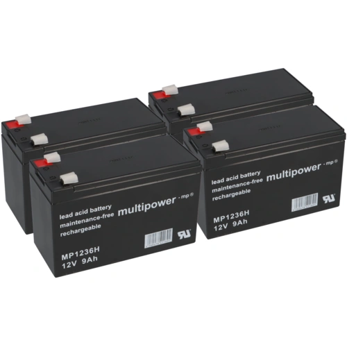 Ersatzakku für DELL DL1400RMI2U Markenakku 4x 12V 9Ah USV Ersatzakku für DELL DL1400RMI2U Markenakku 4x 12V 9Ah USV