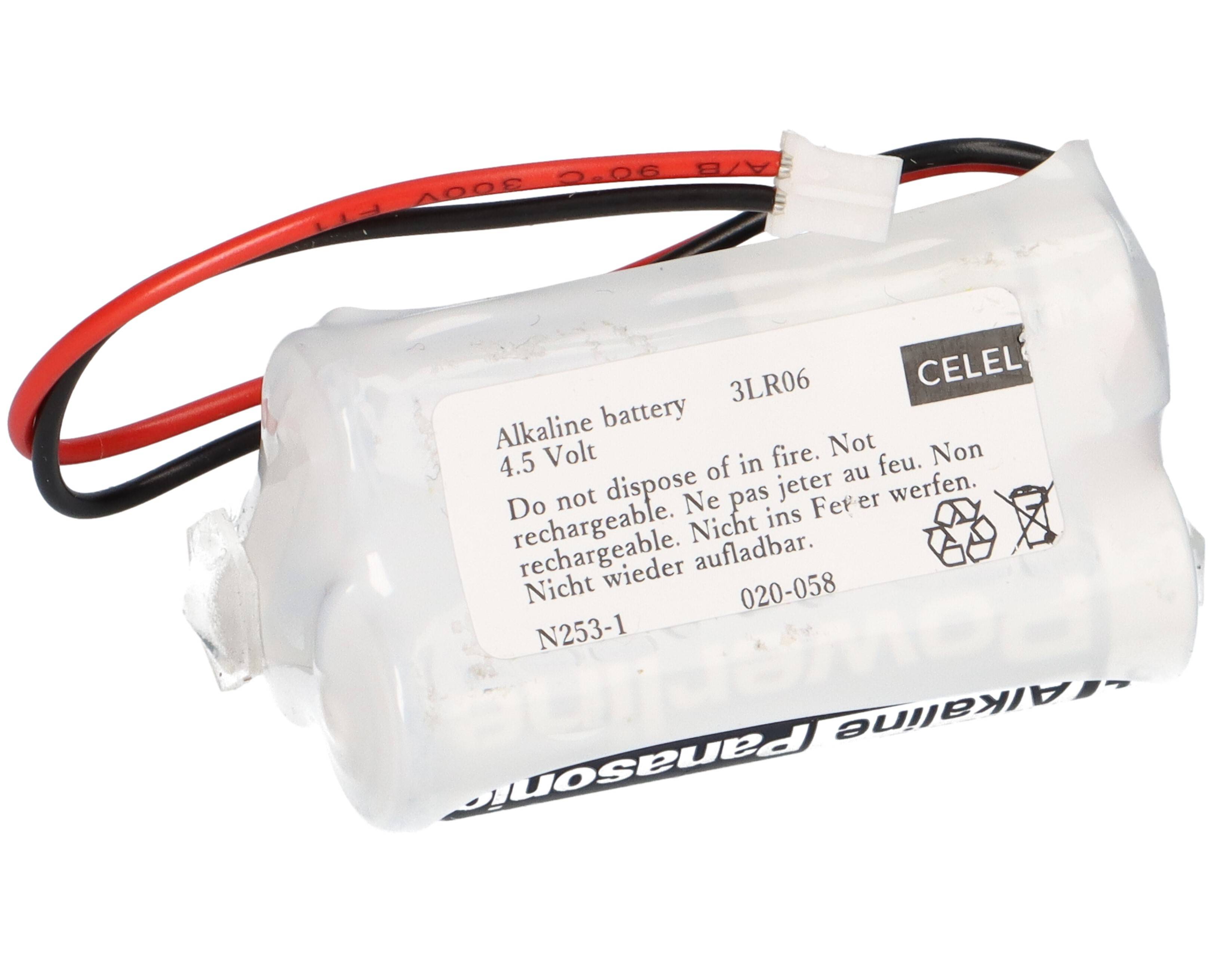 Batteriepack 4,5V LR6 Zellen F2+1V SAG 38450901 Anschlusskabel