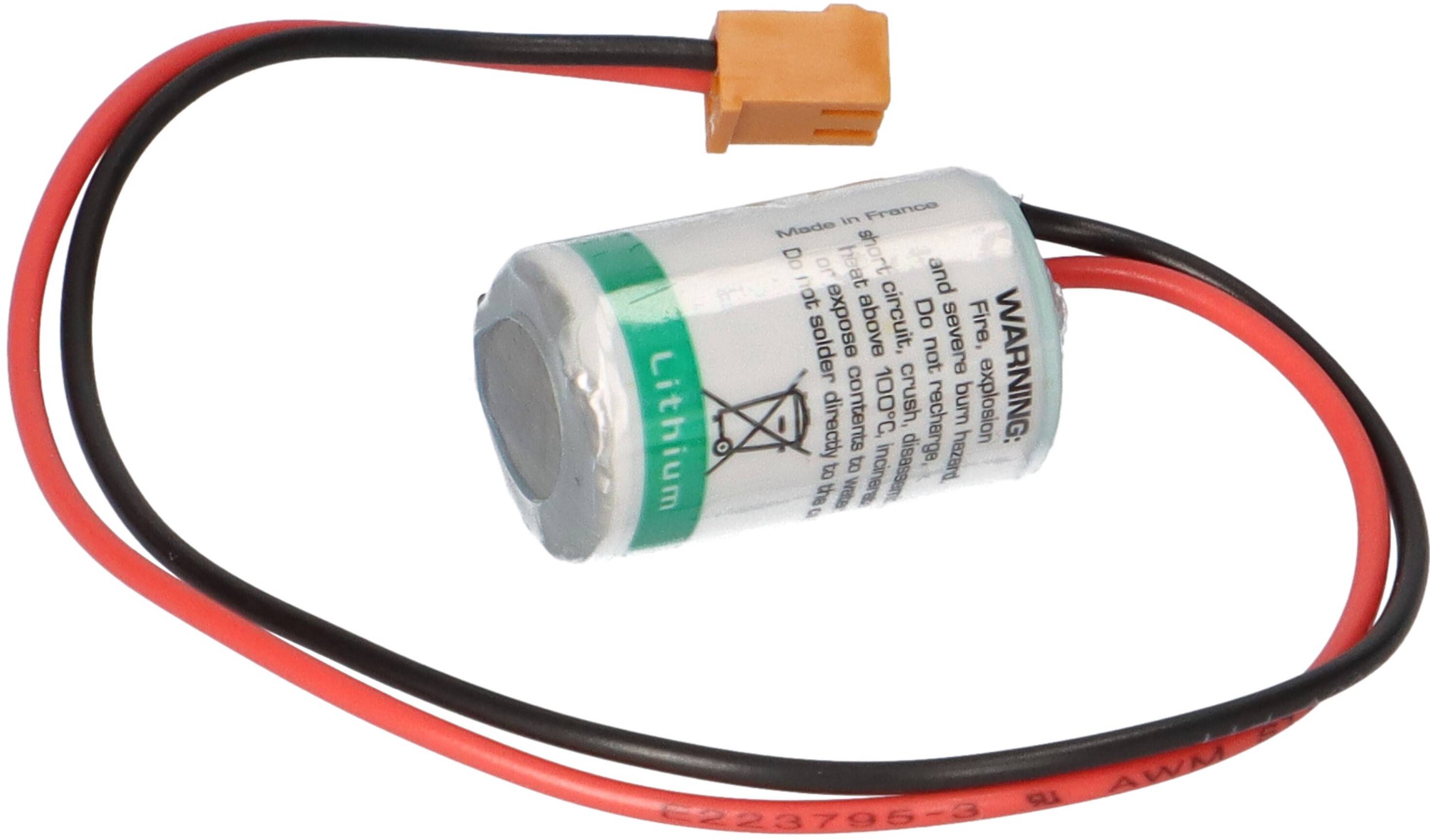 CPM2A-BAT01 Batterie kompatibel Omron CJ1, CPM2A, CQM1H, NS7 mit Stecker