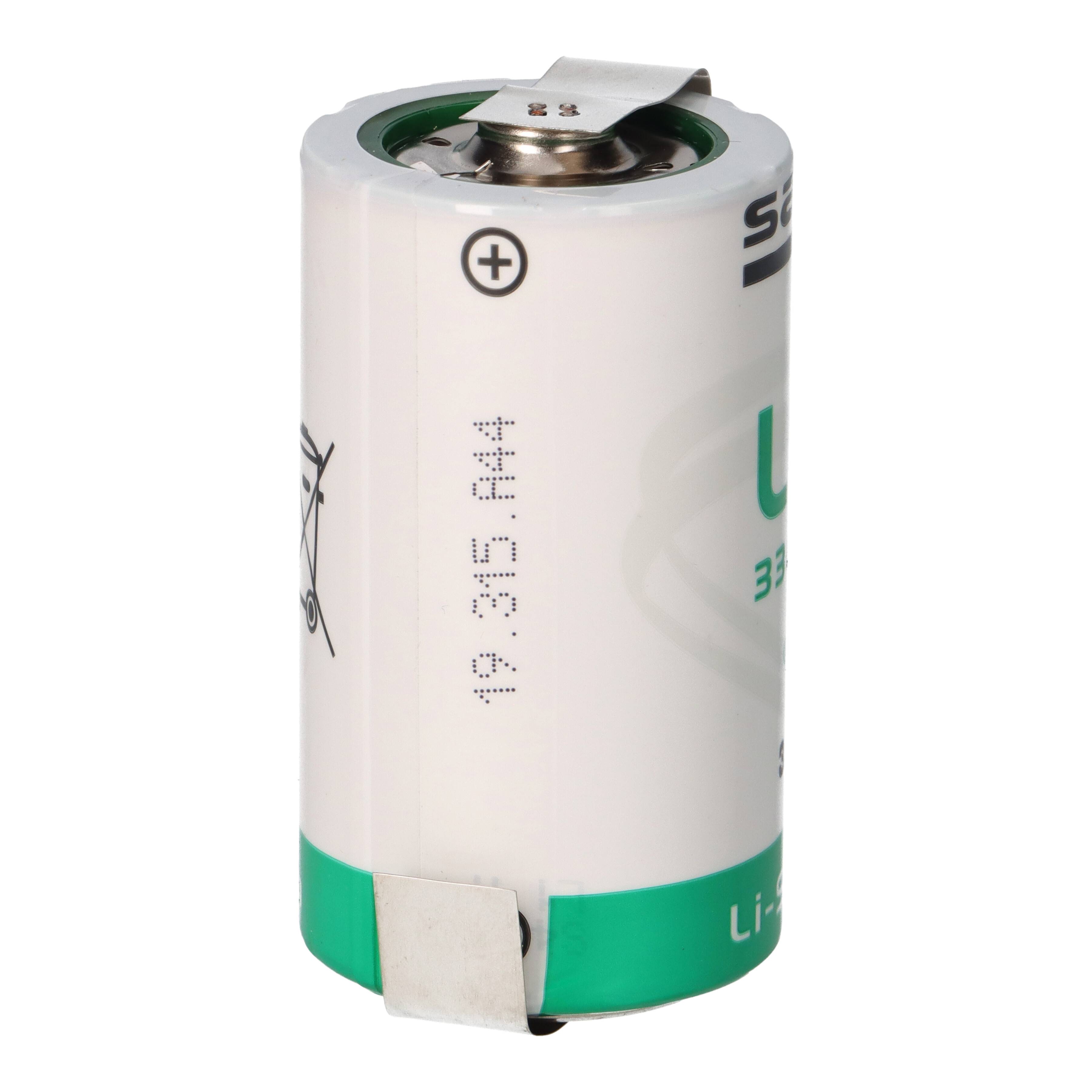 Saft LS33600 ER-D Mono Lithium-Thionylchlorid 3,6V, 17.000 mAh Z Lötfahne