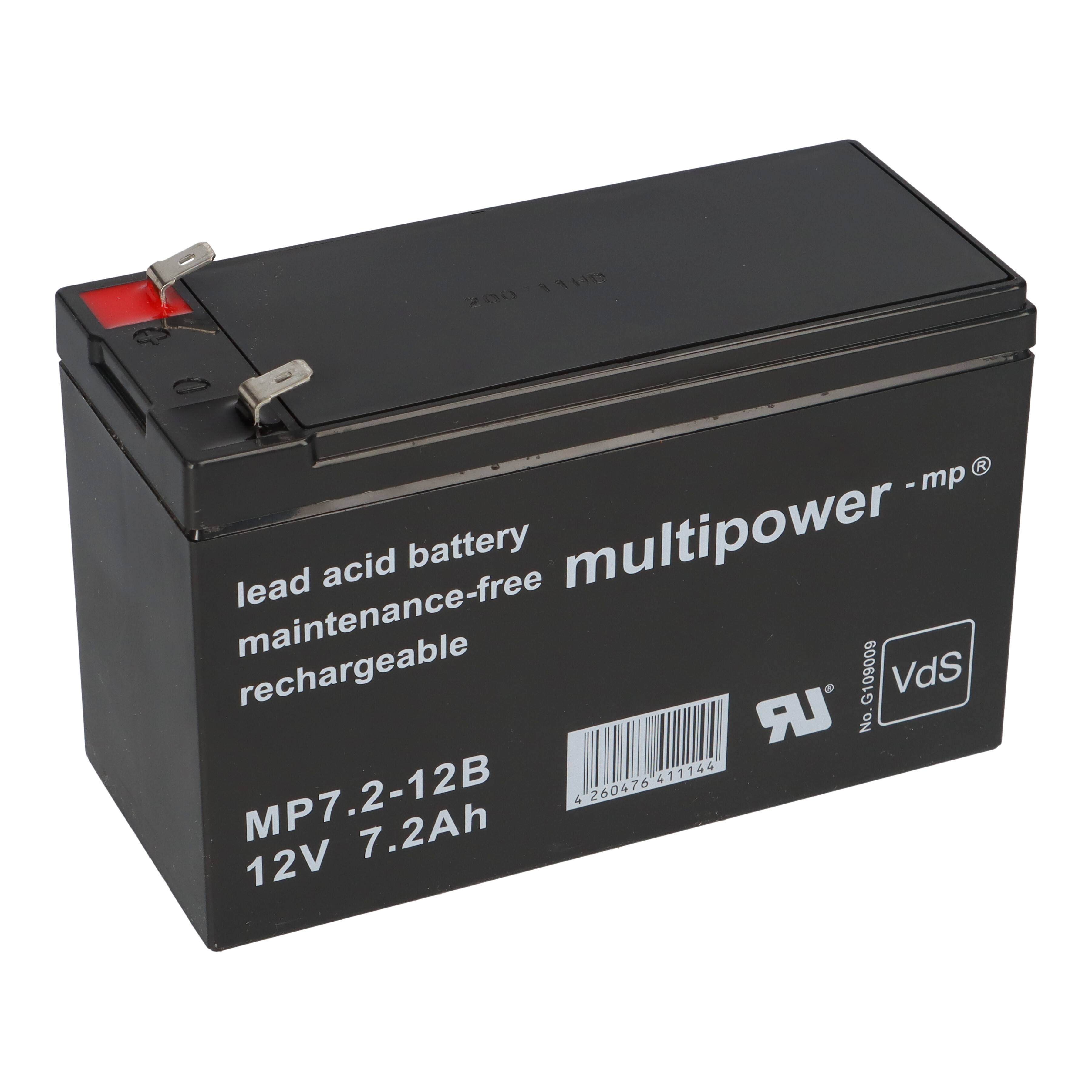 Belkin Regulator Pro Gold F6C525g220V Ersatzakku 12V / 7,2Ah AGM – Multipower MP7,2-12B